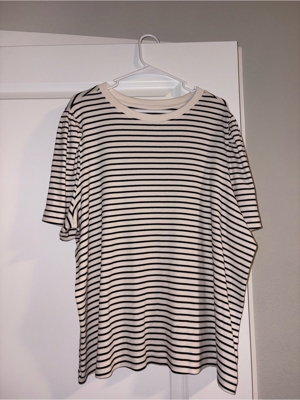 Striped Shirt - Black & Cream